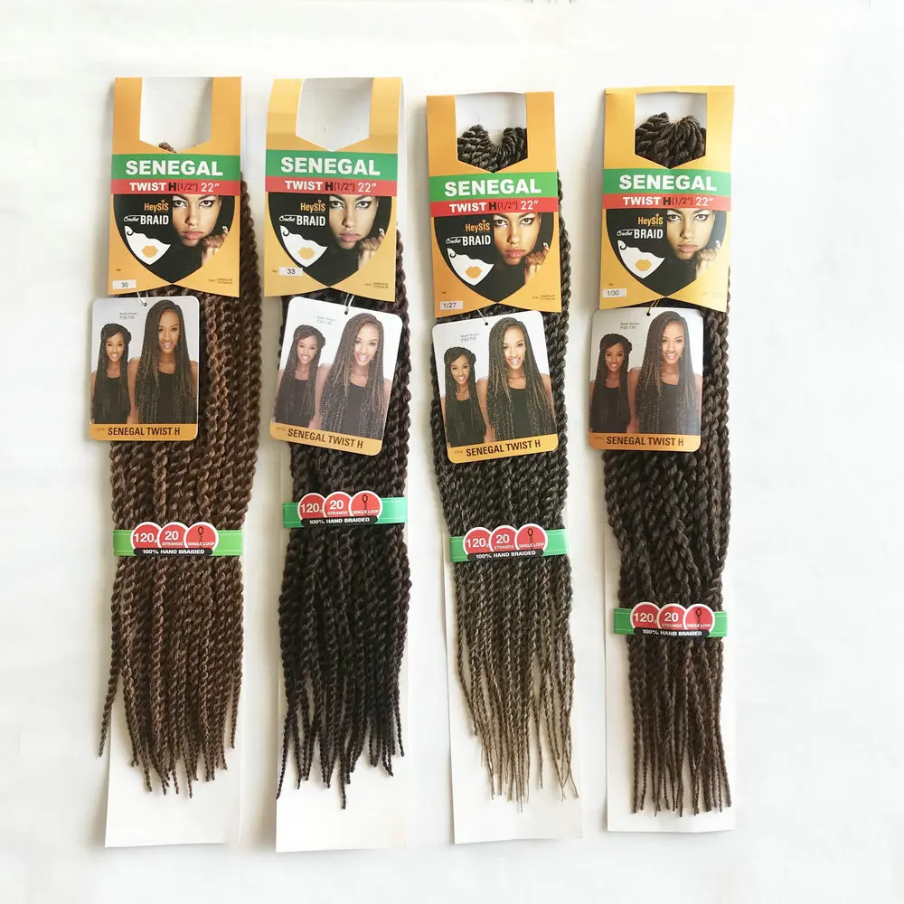 Factory price for Wholesale Hair Extension Type and Synthetic Hair senegal twist crochet braid with best quality