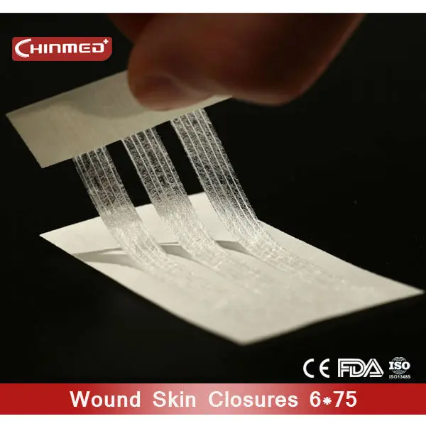 Medical Class Steri-Strip Wound Closure Strips Reinforced Tape 6*38mm