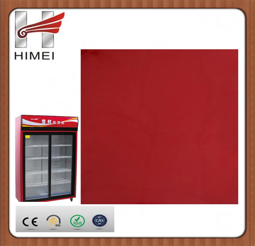 Красный мраморный VCM цветная пленка стального листа для морозильная панель