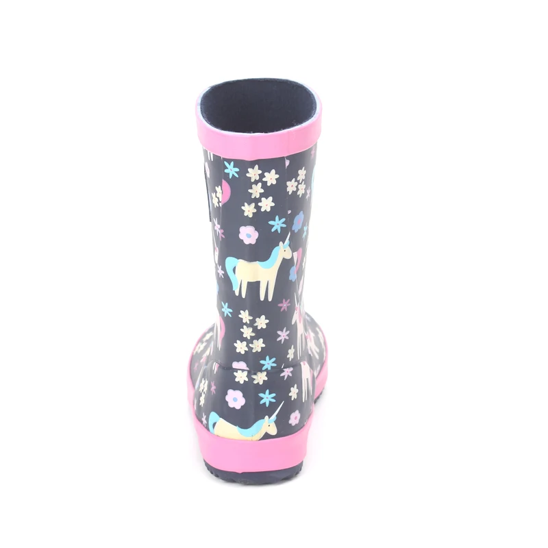 
Beautiful Children Rubber Rain Shoes Customised Rain Boot Gumboots For Kids Wholesale 
