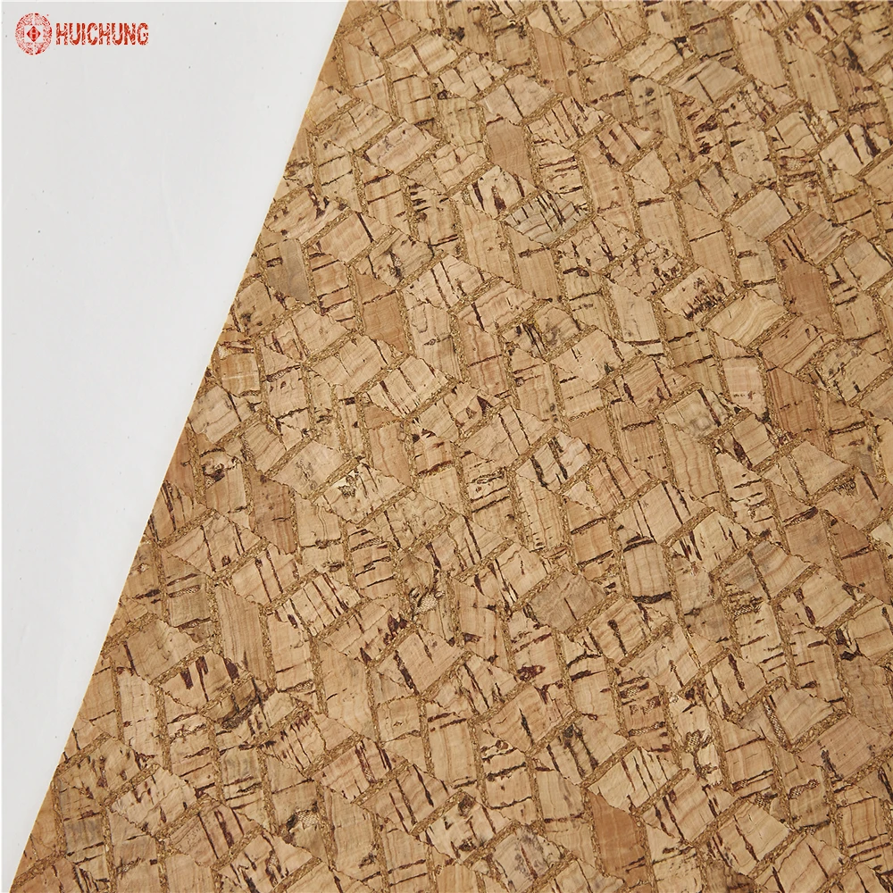 Good quality natural cork eco-friendly colorful cork fabric cork leather for bag shoes