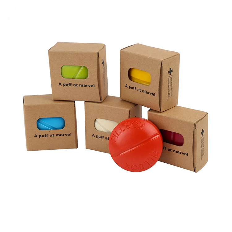 Directly sale multi-color handiness one day traveling pill box