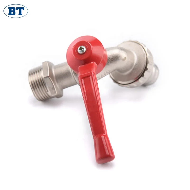BOTE BT2028 manufacturer cheap price 1/2 nickel plated garden brass ball hose bibcock brass water tap faucet stopcock