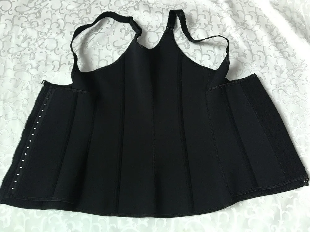 Wholesale cheap slimming neoprene nylon tank top two in one waist trainer vest