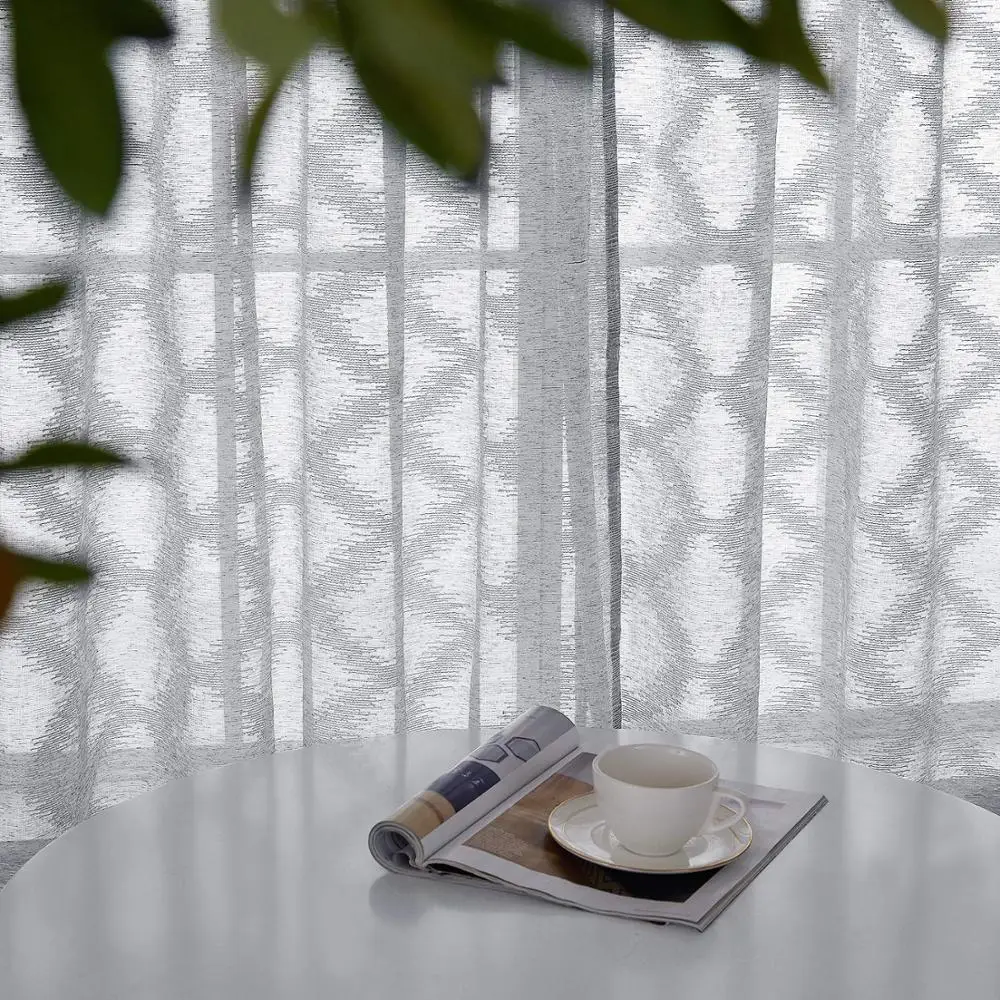 waxed and mint polyester sheer curtain fabric linen curtain