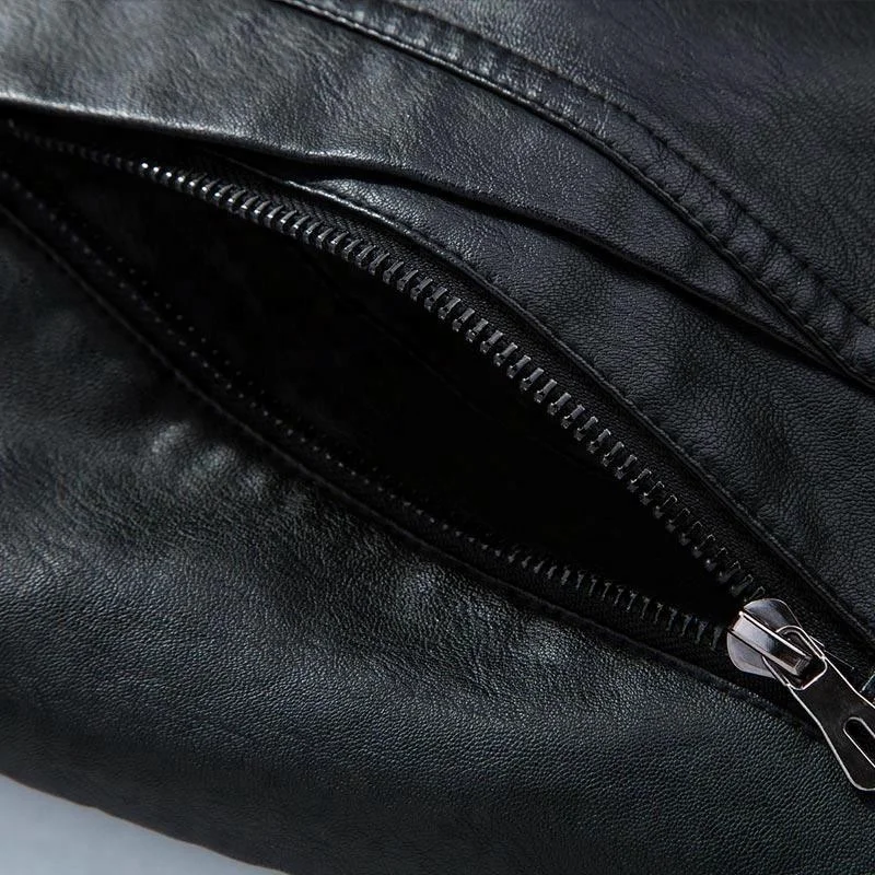 Winter Wholesale China Thick Mens Hooded Leather Jackets With Fur Lining