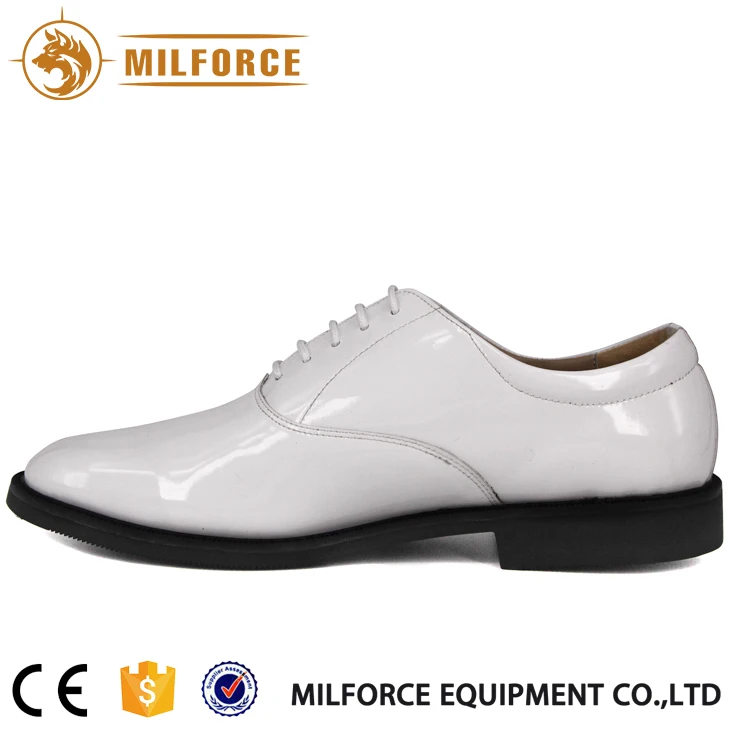 
Milforce military work dress men white classics genuine leather custom office shoe 