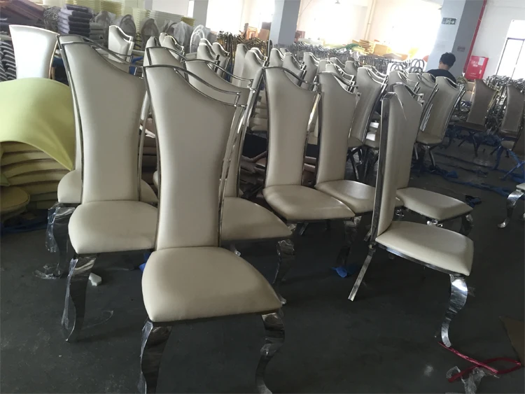 Wholesale modern stainless steel dining chair