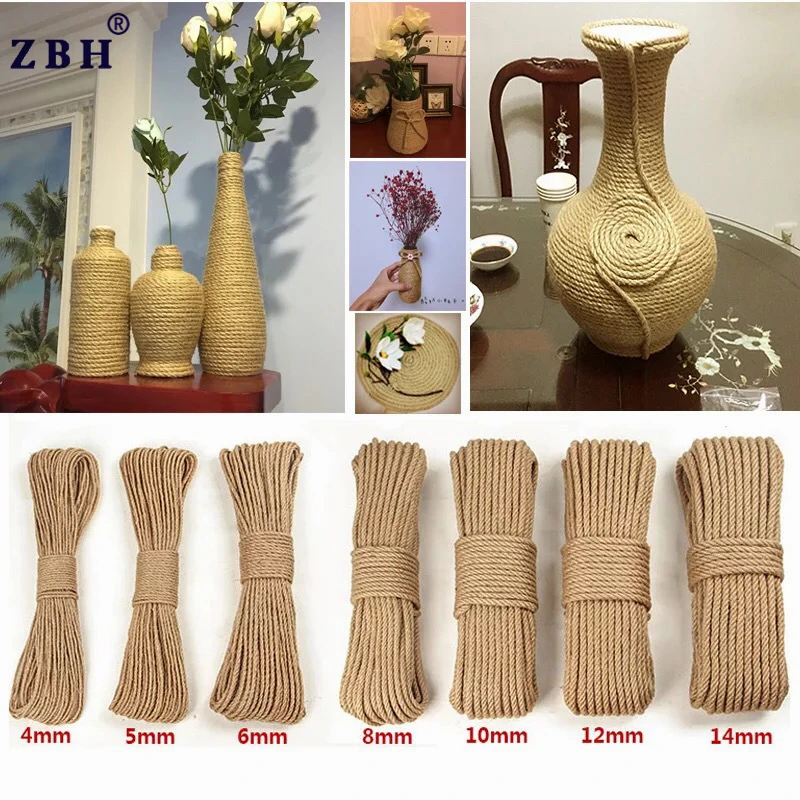 1mm - 20mm Natural 100% Hemp Rope ,Hemp Cord ,Decoration Jute Rope