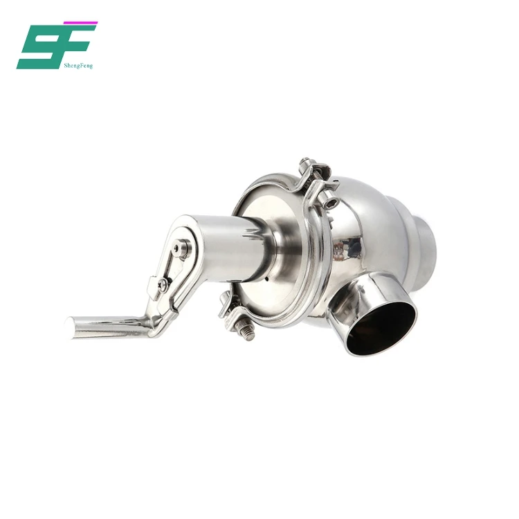 
Wholesale High Quality Stainless Steel 2 Way Sanitary Welded Reversing Manual Valve 