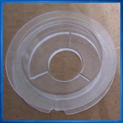 Empty plastic spool of crystal string,clear spool