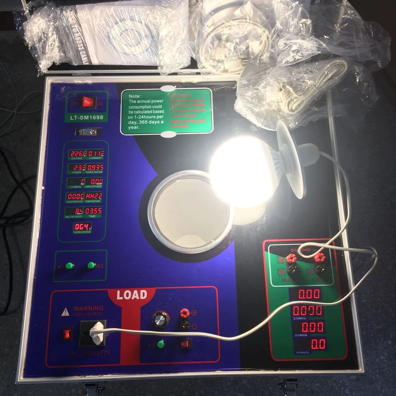 Portable led lumen tester meter led testing machine  led light spectrum analyzer