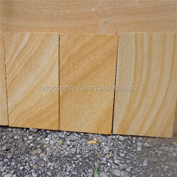 
Hot sale yellow wooden sandstone for interior 