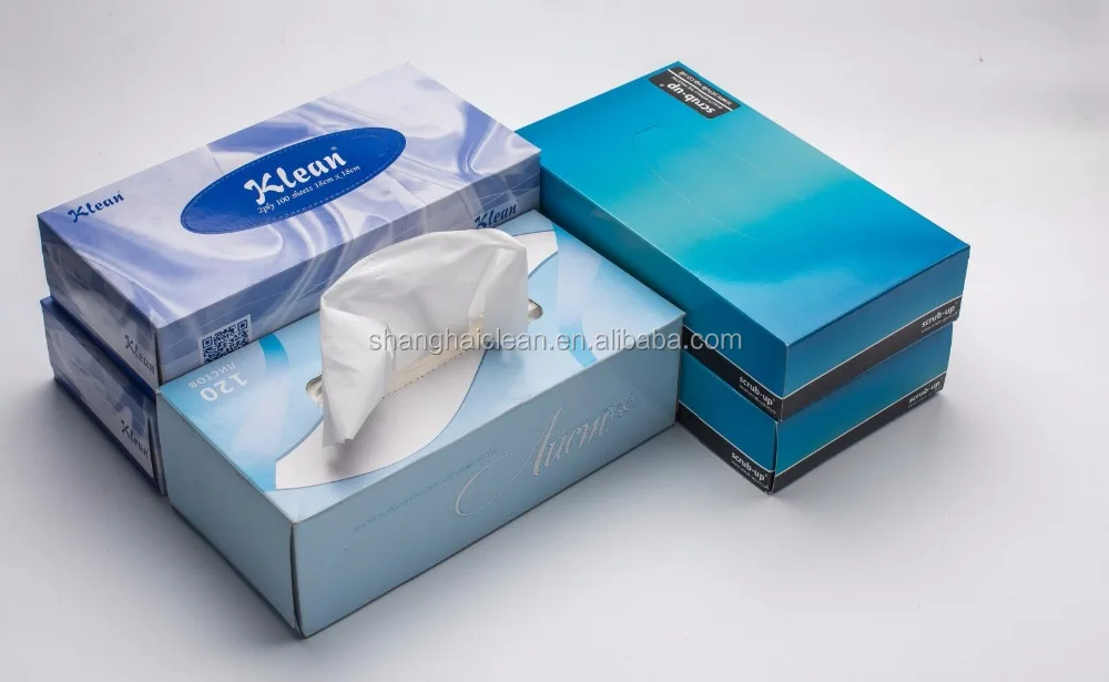 Unbleached Promotional Super Soft boxed Facial Tissue OEM Factory