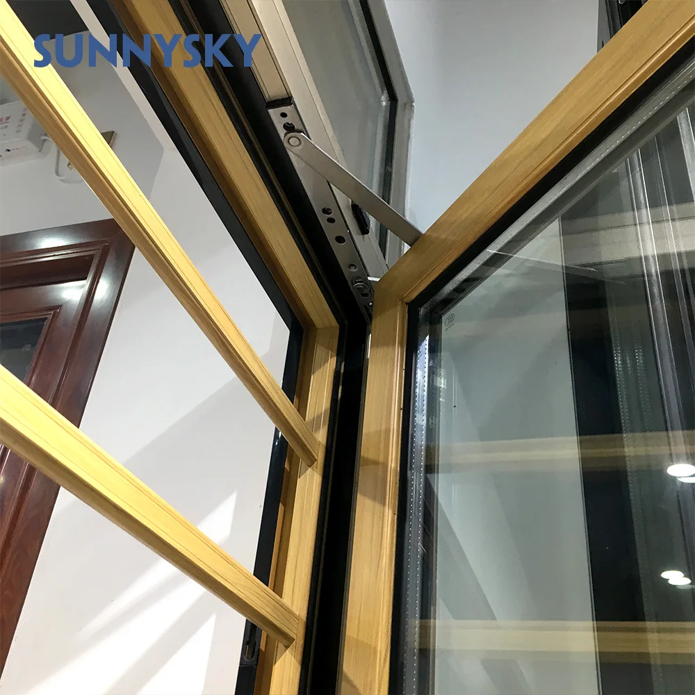 Tilt & Turn Window with Waterproof Standard Double Glazed Sound Insulation Ventilate Aluminum Australia Swing Customized CN;GUA