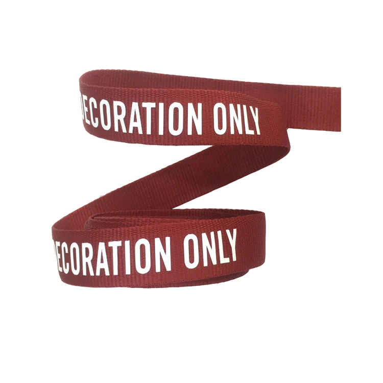 Custom red webbing logo Silk-screen printed guitar camera strap