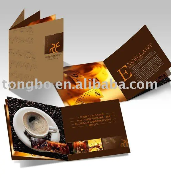 Variety Styles Customized Printed advertising booklet