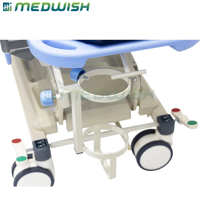 Luxurious hydraulic adjustable abs handrails operating room transfer bed hospital emergency transport patient stretcher price