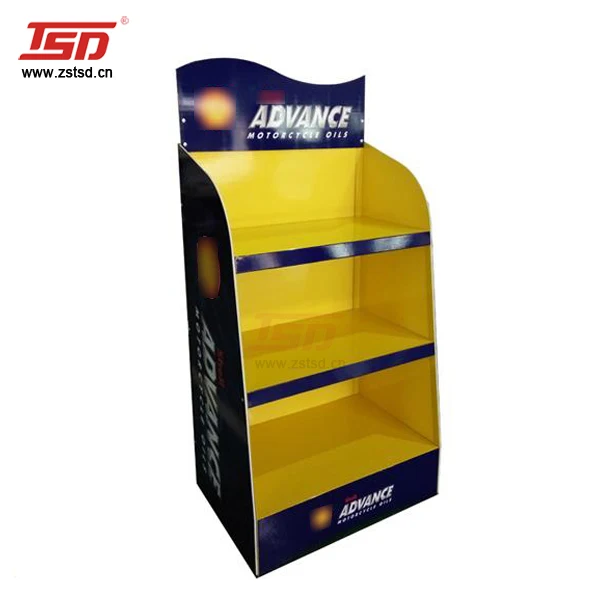 retail store shop motor auto engine lubricants oil car accessories metal display shelf rack stand