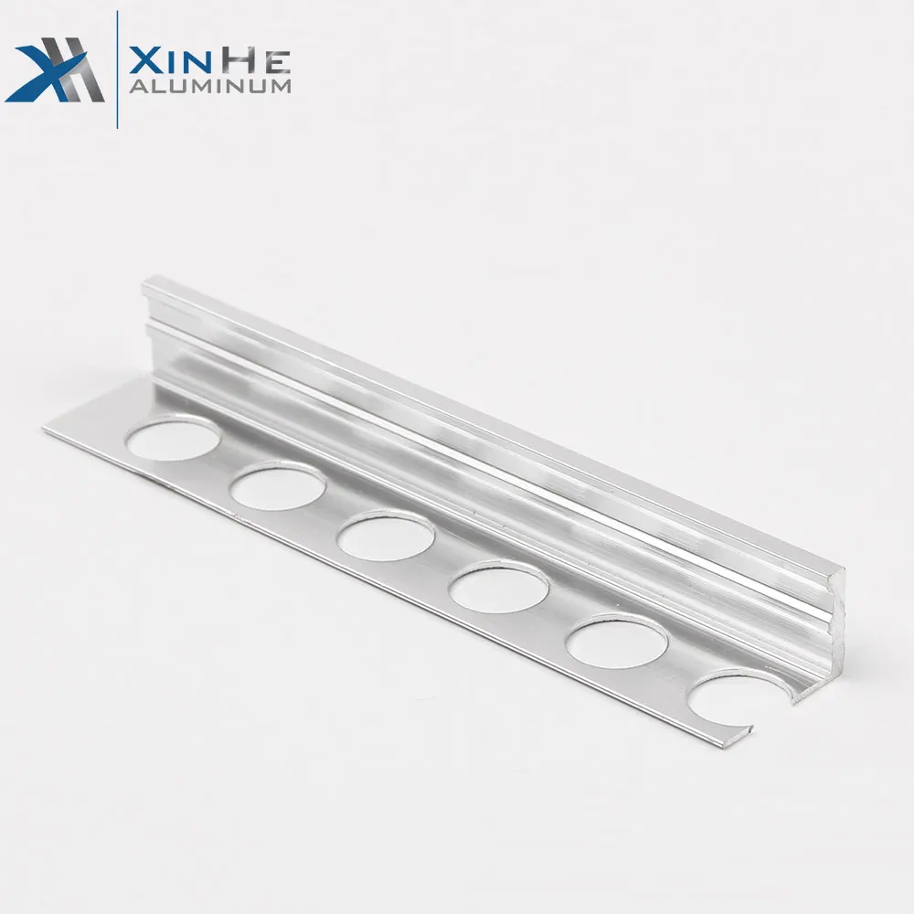Aluminium Profile Tile Edge Strip Trim Exterior L Shape Decorative Metal Trim For Furniture