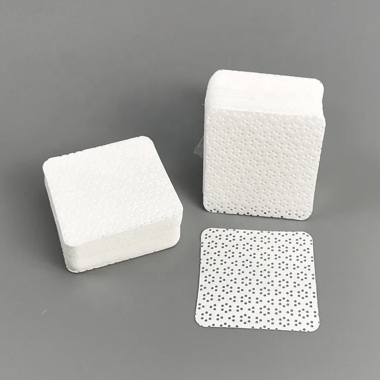 Одноразовые нетканые Промышленные салфетки для снятия лака 100% PP без ворса 80 г/м2 5x5 см, сухие салфетки для ногтей