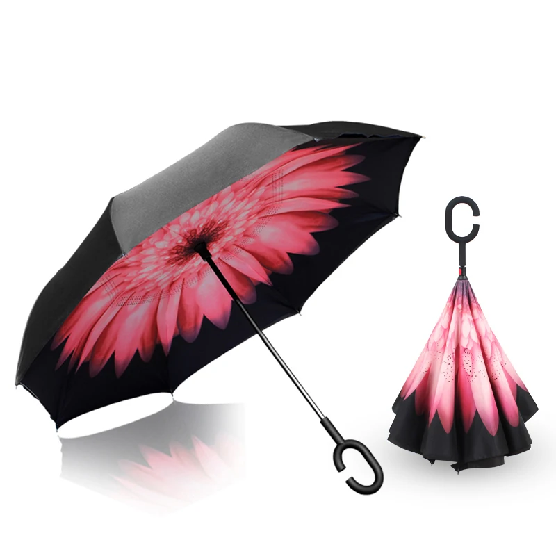 Ok Umbrella Make hands free inverted umbrella with C handle
