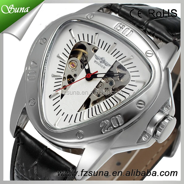 Good Price Power Reserve Triangle Shape Watch Man Type Brand Winner Original Watch
