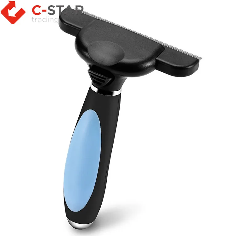 Hot selling good quality pet dog  deshedding grooming tool