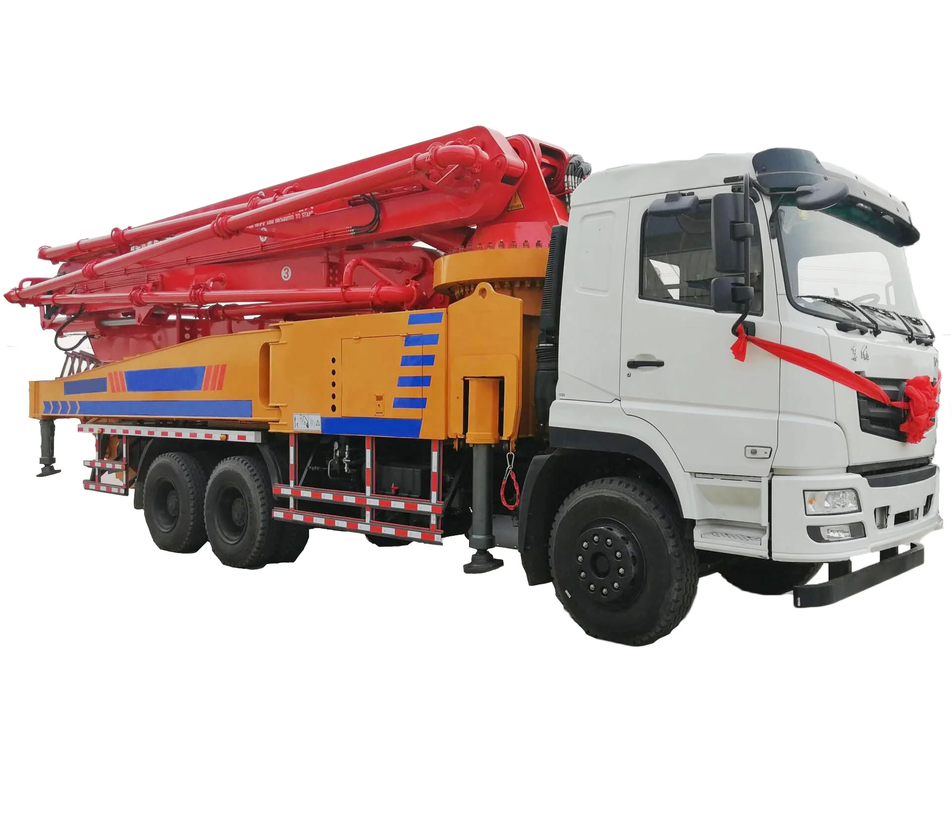 Factory Price Big Mobile Concrete Mixer Concrete Pump Truck With 1.6m Feeding Height Wolwa