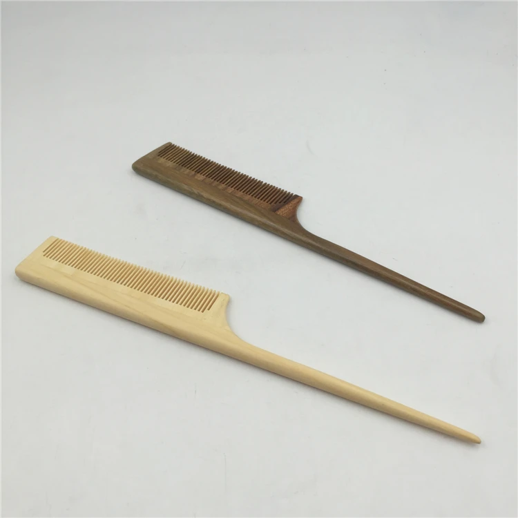 
Hair Styling Tool Long handle wooden Pointed tail comb 