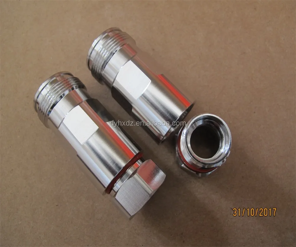 Jack Clamp type straight connector for superflex cable MINI DIN 4.3/10 female 1/2 feeder cable