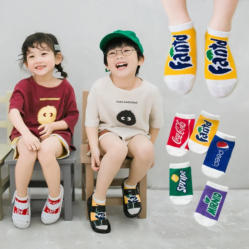 
Wholesale knitted word cotton cute baby kids boot socks 