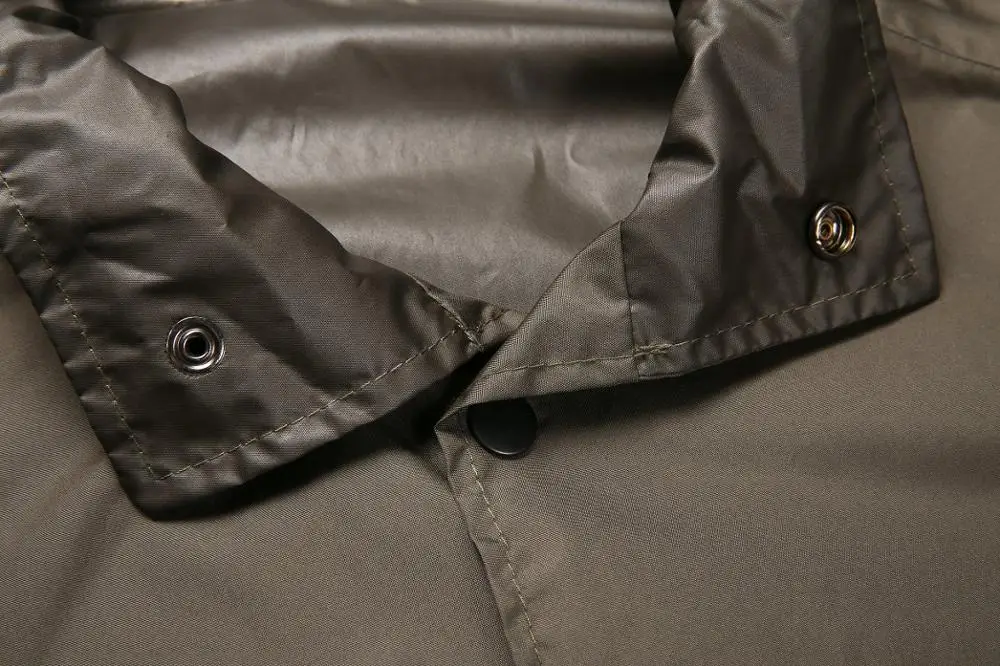 Pongee PU Coating Polyester Rainwear Security Outdoor tactical Raincoat