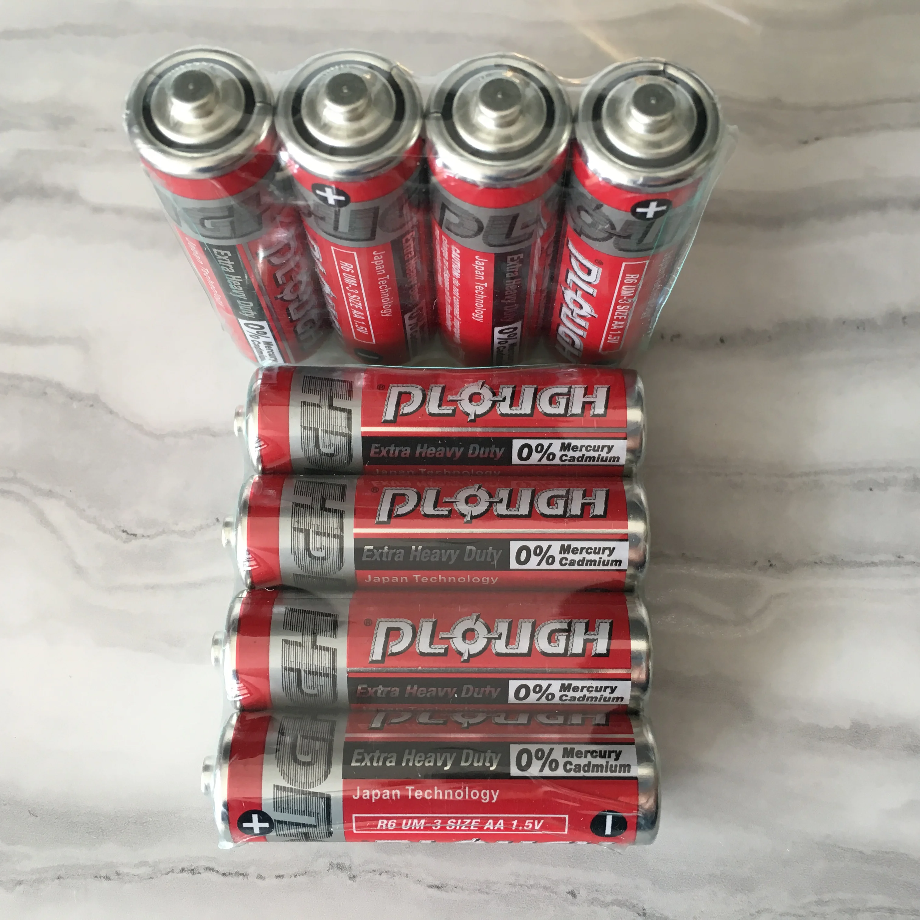 Zinc Carbon Battery AA R6 UM3 Metal Jacket