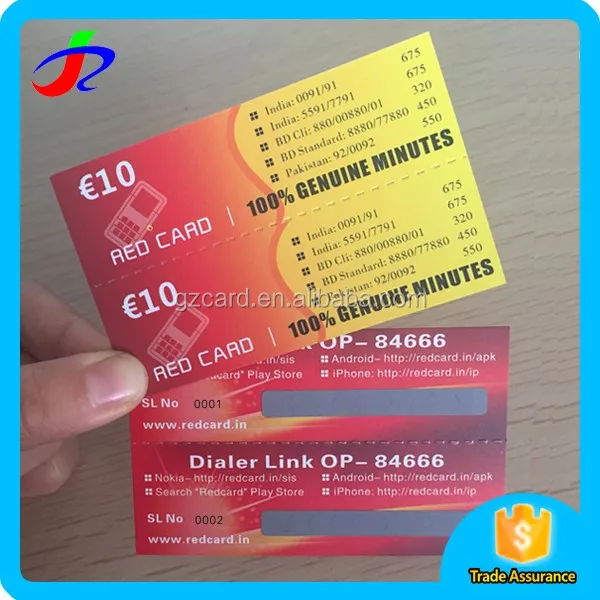 
custom for mobile phones scratch off card printing machine 