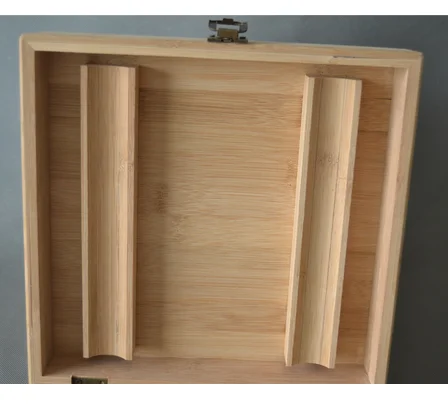 Clamshell bamboo tea box wooden box