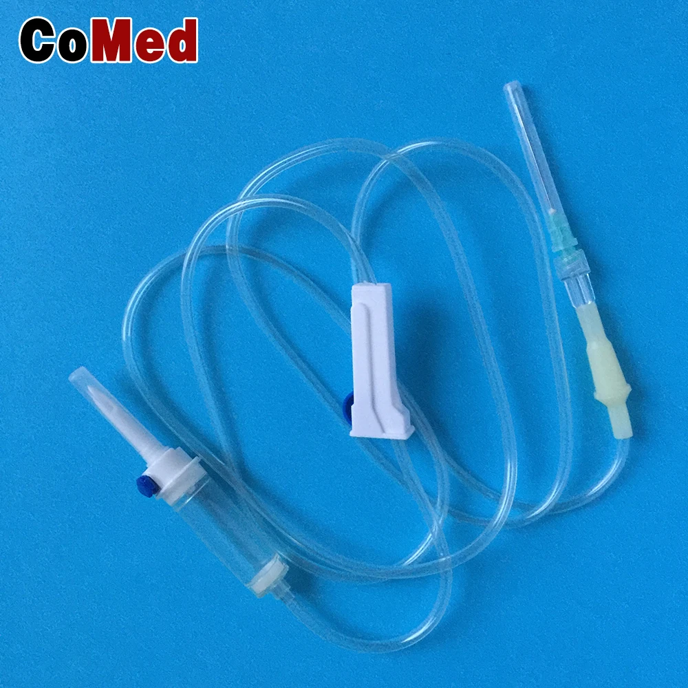 Disposable medical iv infusion set with needle