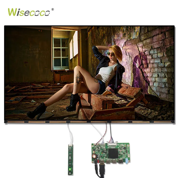 lcd 27 inch 4k UHD lcd panel screen 4 lane edp interface 30 pins controller board 60HZ for outdoor advertising