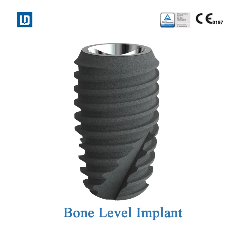Submerged type internal hex universal dental implant compatible with OSSTEM DIO Dentium