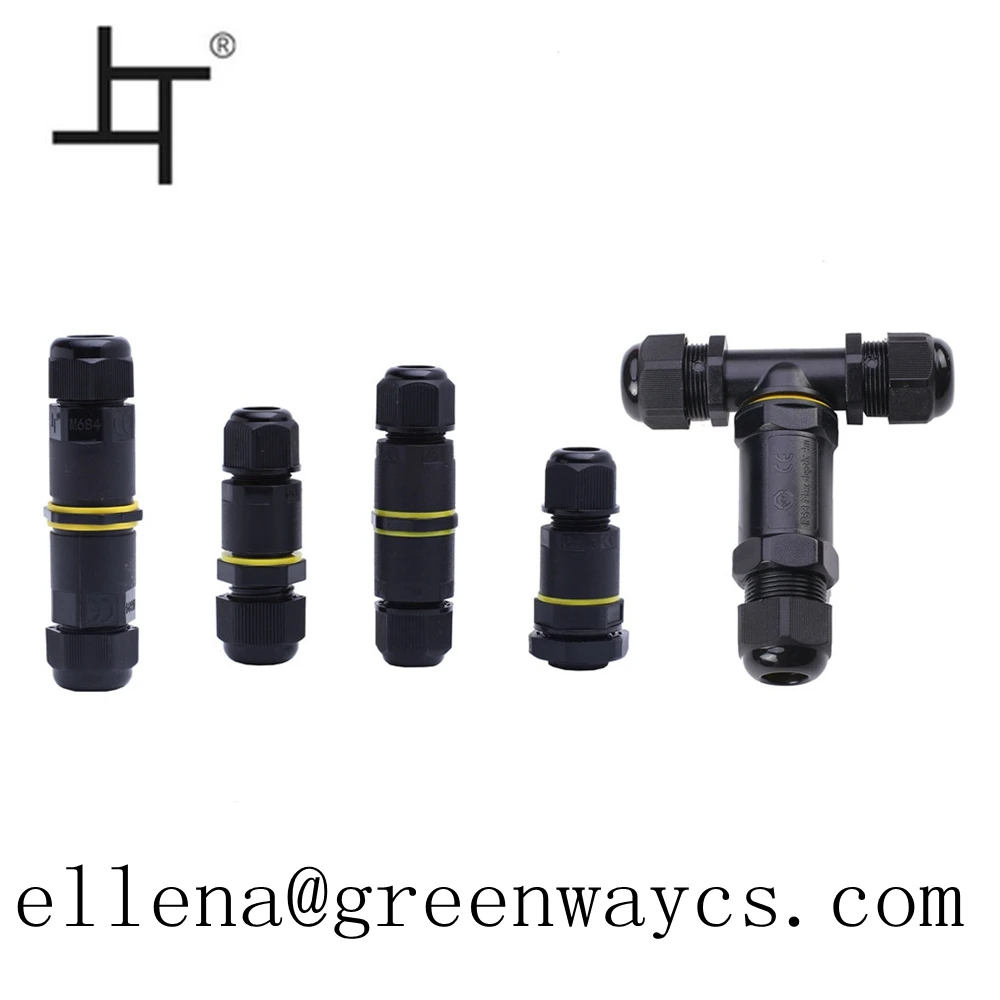 Greenway M684 nylon66 4pin ip68 waterproof cable glands for connector