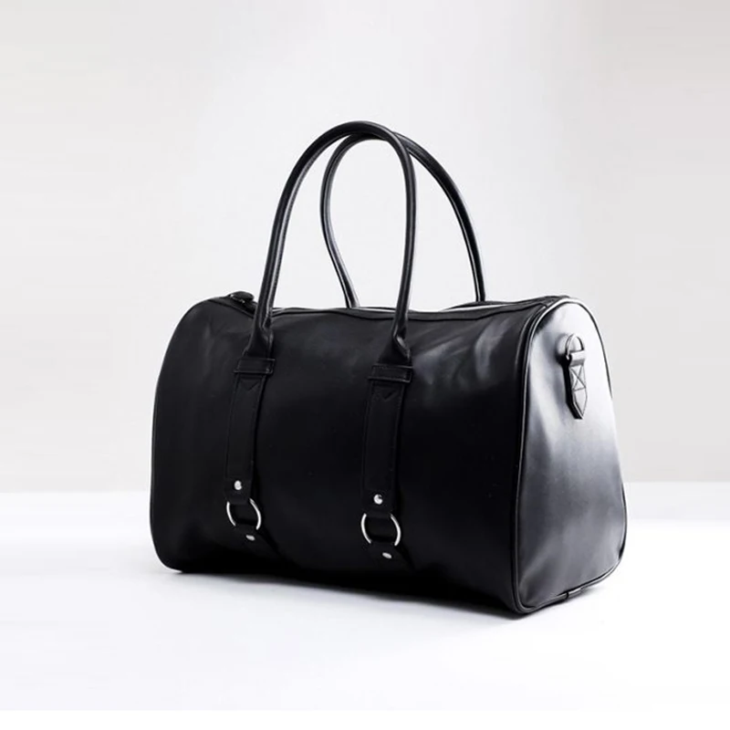 Custom Large Capacity Business Weekender Leather Men Duffle BagTravel Bag