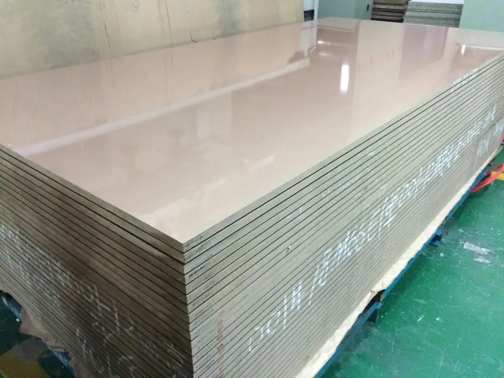  18mm furniture use high gloss laminated mdf board