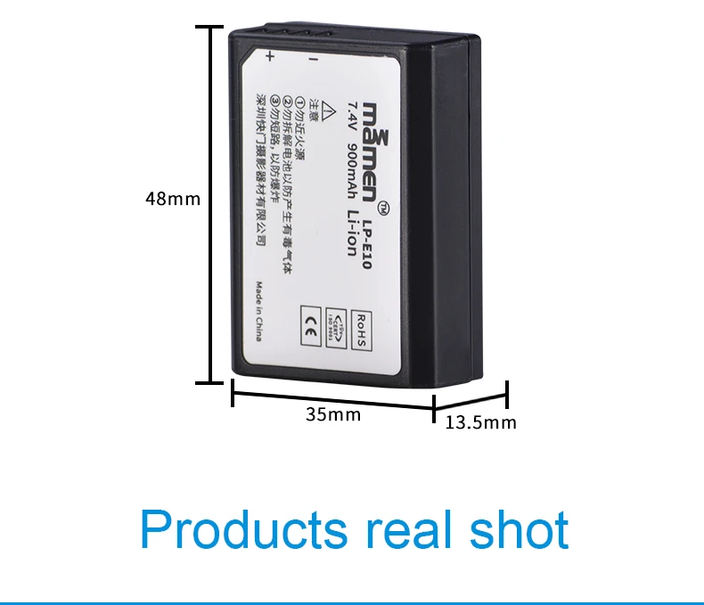 750mAh аккумуляторная батарея для цифровых фотоаппаратов LP-E10 для объектива камеры CANON