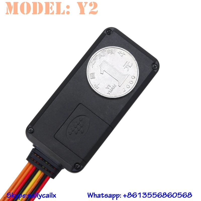 Y202 gps real time tracker tracking device with software sos microphone relay