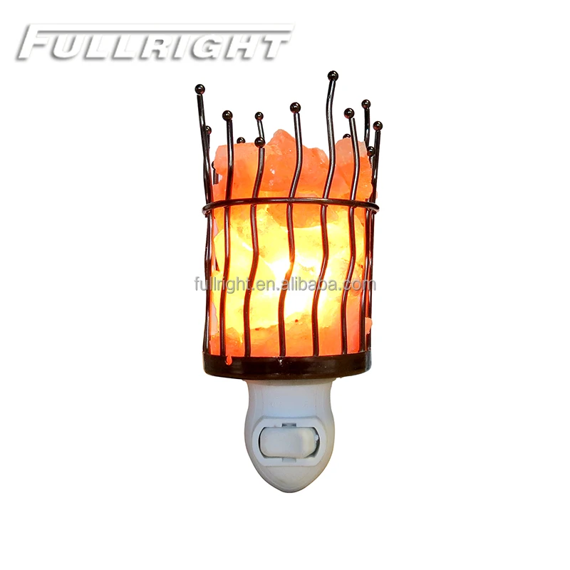 100% REAL HIMALAYAN SALT salt lamp with basket plug in wall salt lamp