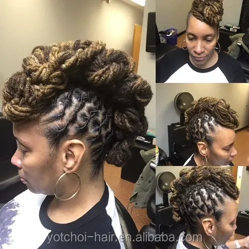 100% Human Hair Microlocks Sisterlocks Dreadlocks Extensions 60Locs Full Handmade Can be Dyed to Blonde