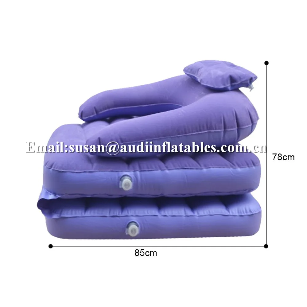  Односпальный надувной ленивый диван-кровать складной двухспальный стул односпальный диван (фиолетовый)
