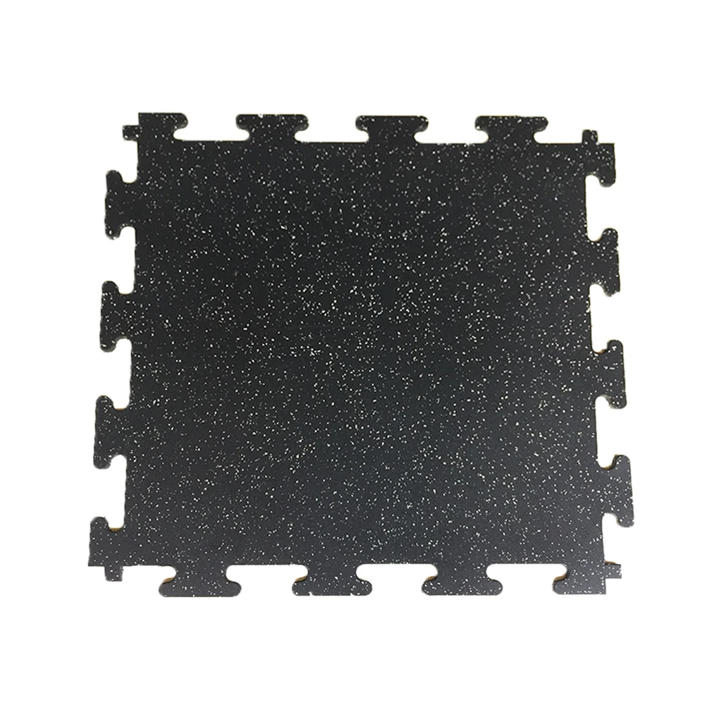 EPDM Flexible Gym Rubber Flooring 18mm Gym Rubber Interlock Puzzle Tiles Mat