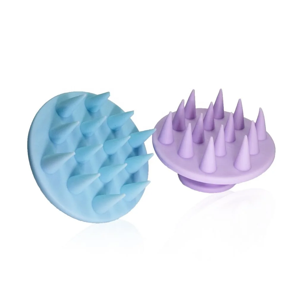 hot selle Head Scalp Massager Comb Silicone Baby Hair Shampoo Brush Wholesale Customized