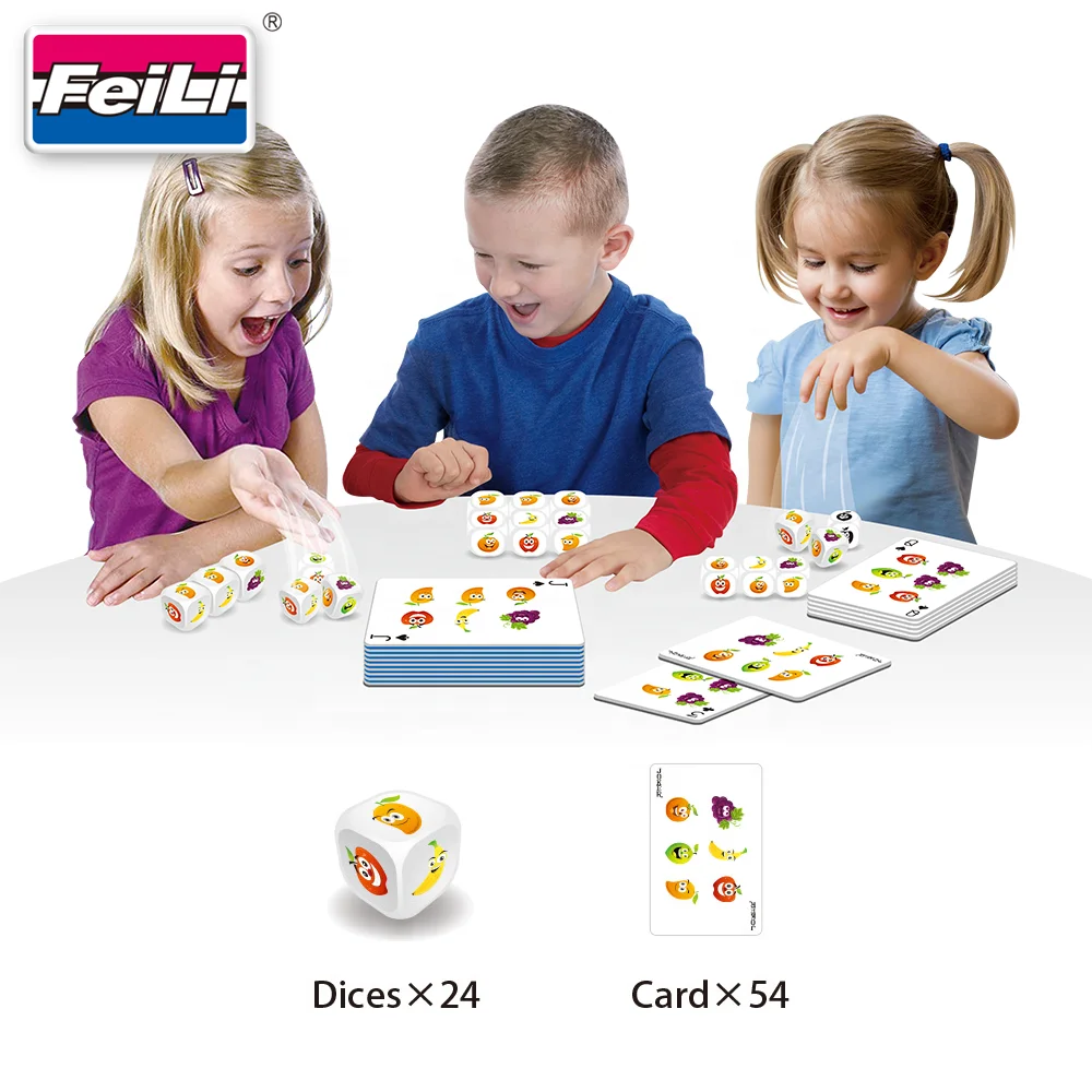 Hot sales online  piece fruit game for child  indoor board game educational toys intelligent toys for kids
